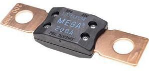 Zekering - MEGA - Blauw - Kopergecoat - 200A - 32V