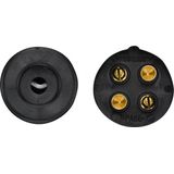 Stekker - Zwart - Schroefverbinding - 4 Aansluitingen - IP5K