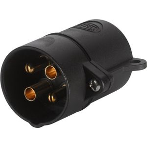 Stekker - Zwart - Schroefverbinding - 4 Aansluitingen - IP5K