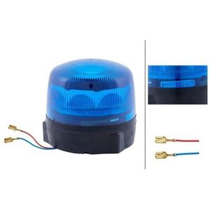 LED - Zwaailicht - Blauw - Behuizing Zwart - IP5K4K