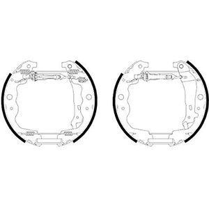 HELLA 8DB 355 022-561 Remschoenenset - R1377 - Remsysteem: Bosch - voor o.a. DACIA / RENAULT