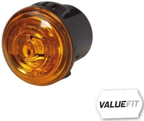 Hella - Zijmarker LED - Ø30mm - Kabel 150mm - Behuizingskleur Zwart - Lichtschijfkleur Geel