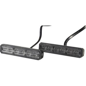 Hella - LED Zwaailicht - Geel - Aluminiumbehuizing - Set van 2