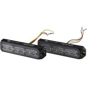 Hella - LED Zwaailicht - Wit - Aluminium - Set van 2