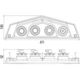 Hella - Achterlicht - Zwart - Met Gloeilampen - ECE-Getest