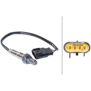 HELLA - Lambdasonde - Verwarmd - Voor Katalysator - 250 mm - 4 Contacten