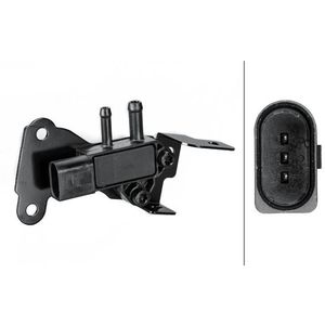 Sensor, uitlaatgasdruk HELLA 6PP009 409-331