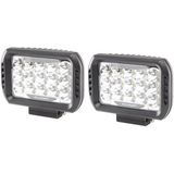 Hella - Verstraler - Zwart - Metaalbehuizing - Set van 2