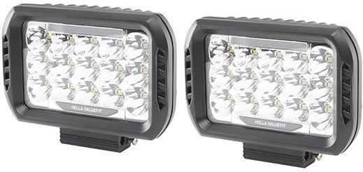 Hella - Verstraler - Zwart - Metaalbehuizing - Set van 2