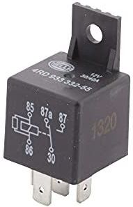 Hella - 4rd 933 332-551 - Relais - Koude Start Regeling - 12 Volt - 30A/40A