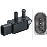 Volkswagen - Hella 6pp 009 409-631 - Sensor - Uitlaatgasdruk - 3 contacten