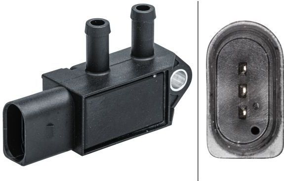 Volkswagen - Hella 6pp 009 409-631 - Sensor - Uitlaatgasdruk - 3 contacten