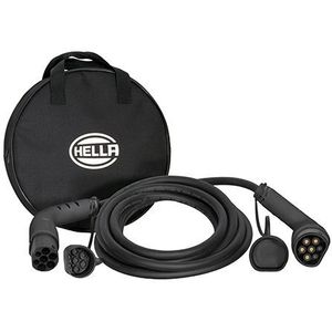 Hella - Laadkabel - Zwart - Type 2 - Beveiliging IP67 - 6 Meter