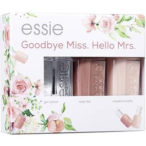 Essie Goodbye Miss. Hello Mrs. + Lady Like + Mademoiselle nagellak, 13,5 ml, 3 stuks