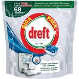 Dreft Platinum Blue - 68 stuks - Vaatwastabletten