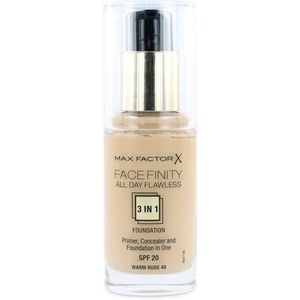 Max Factor Facefinity All Day Flawless 3-in-1 Foundation - 48 Warm Nude