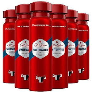 Old Spice Deodorant-Body Spray Whitewater - 6 x 150 ml