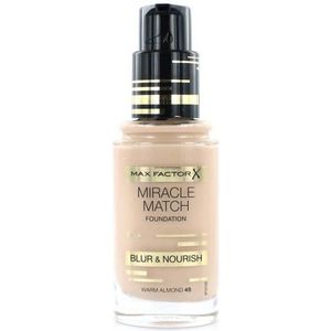 Max Factor Miracle Match Shade Matching Liquid Foundation - 045 Almond