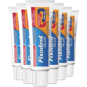 Fixodent Plus - Voordeelverpakking 6x40 g - Kleefpasta