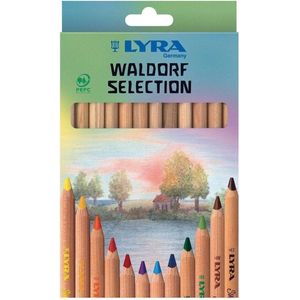 LYRA Super Ferby Waldorf Selection Kartonnen Etui met 12 Kleurstiften, Gesorteerd