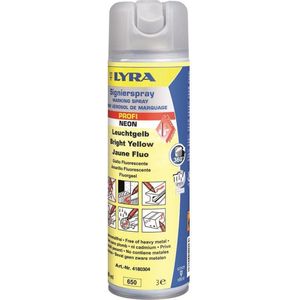 Lyra 4180304 Markeerspray - 500 ml - Fluor geel