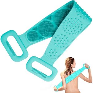 Kendom – Lichaamsborstel – Rug scrubber -  Doucheborstel – Badborstel – Scrub Borstel - Groen