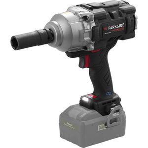 PARKSIDE PERFORMANCE® Accu-slagmoersleutel 20V zonder accu - Toerental: 0/1.550 tpm - Koppel: 3 niveaus - Inbegrepen accessoires: 3 dopsleutel (½\"" opname (17/19/21 mm), 1 adapter (½"" op ¾"")