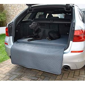 Mayaadi Home Hondenbed kofferbakmat Luca autodeken kunstleer autostoel beschermdeken grijs XXL (110x90x5x60cm)
