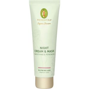 Gezichtsverzorging - Nachtcrème & Masker Gladmakend & Vernieuwend - Natuurlijk - 50ml