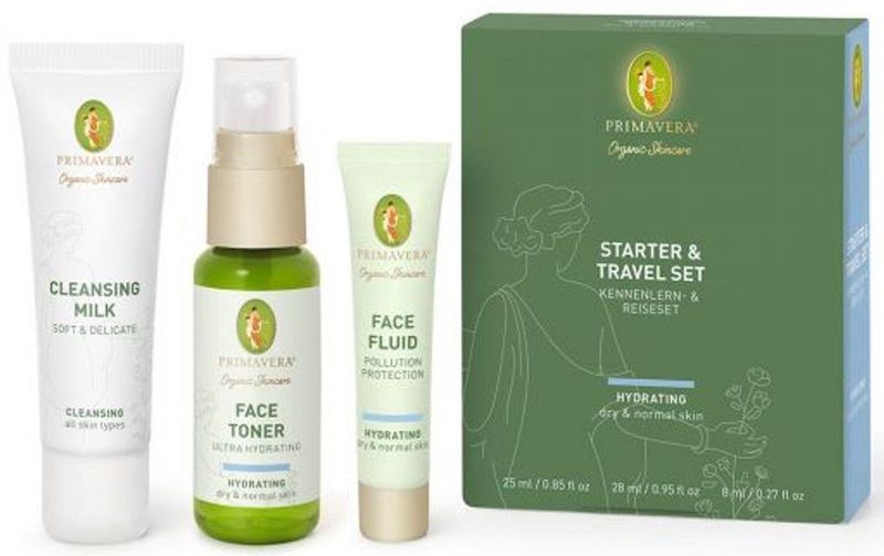 Primavera - Hydrating Starters- & Reisset - Reinigingsmelk - Gezichtstoner - Face Fluid