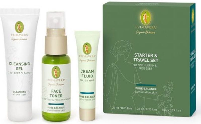 PRIMAVERA - Pure Balance Starter & Travel Set - Gezichtsverzorging - Natuurlijke Ingrediënten