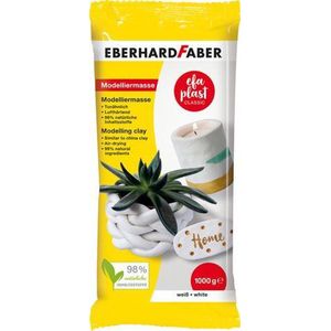 Eberhard Faber boetseermateriaal - Efa Plast - zelfhardend - 1000 gram - wit - EF-570101