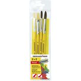 EBERHARD FABER Pinsel-Set Größe 8, 12, 4-teilig
