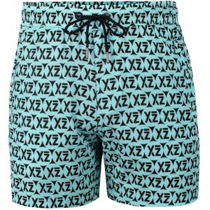 YEAZ Zwemshorts 'Seashey'  turquoise / zwart
