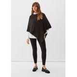 S.Oliver Gebreide Poncho Zwart
