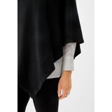 S.Oliver Gebreide Poncho Zwart
