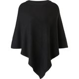 S.Oliver Gebreide Poncho Zwart