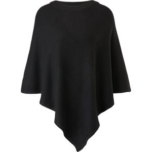 S.Oliver Gebreide Poncho Zwart