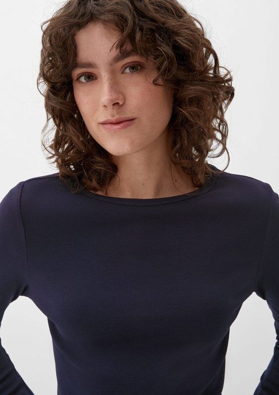 Longsleeve - Ribstructuur - Dames - Katoen - Casual Look