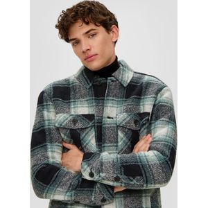 QS - Overhemd - Navy - Lange Mouw - Regular Fit