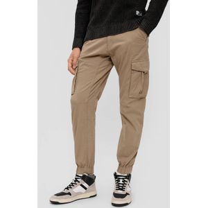 Cargobroek - Effen - Katoen - Tapered - Knoopsluiting