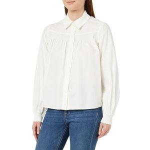Q/S by s.Oliver Damesblouse met lange mouwen, wit, 34, Wit