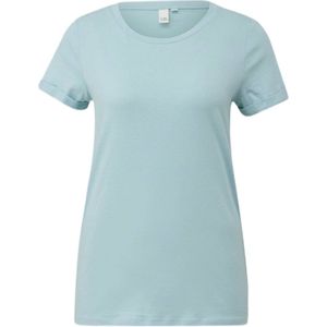 QS T-shirt voor dames, turquoise, XXL