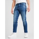 Jeans - Shawn - Jeans - Blauw - 99% Katoen, 1% Elastan, Regular Fit, Taps Toelopende Pijpen