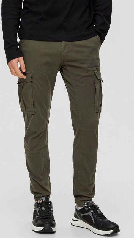 Q/S By S.Oliver Slim Fit Cargo Broek Donkergroen