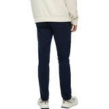 Broek - Slim Fit - Halfhoge Taille - Knoop Sluiting - Zakken