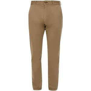 Broek - Slim Fit - Halfhoge Taille - Knoop Sluiting - Zakken