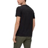 QS - Shirt - Wit - Jersey - Ronde Hals, Kwartmouw, Normale Pasvorm