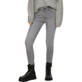 Jeans - Grey - Slim Fit - Riemlussen - Patches - Achterzakken - Ritssluiting