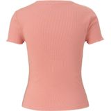 QS Cropped top met geribbelde structuur, 2108, XS